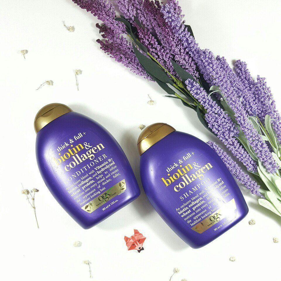 Dầu gội biotin&collagen thick&full 385ml mỹ kích thích mọc tóc