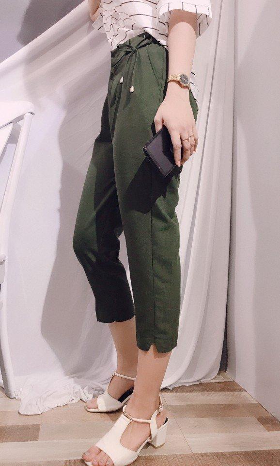 Quần baggy kaki mango lưng chun hàng cao cấp kèm ảnh thật