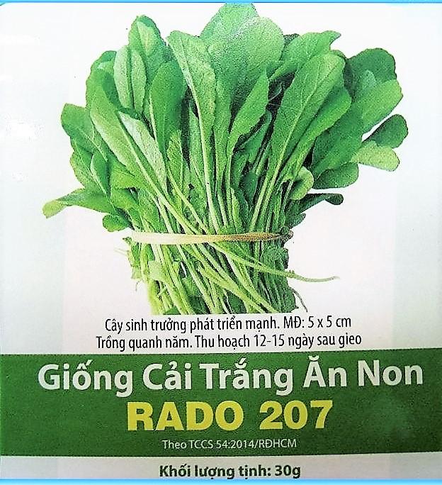 Hạt giống cải trắng ăn non rado207 -klt 30g