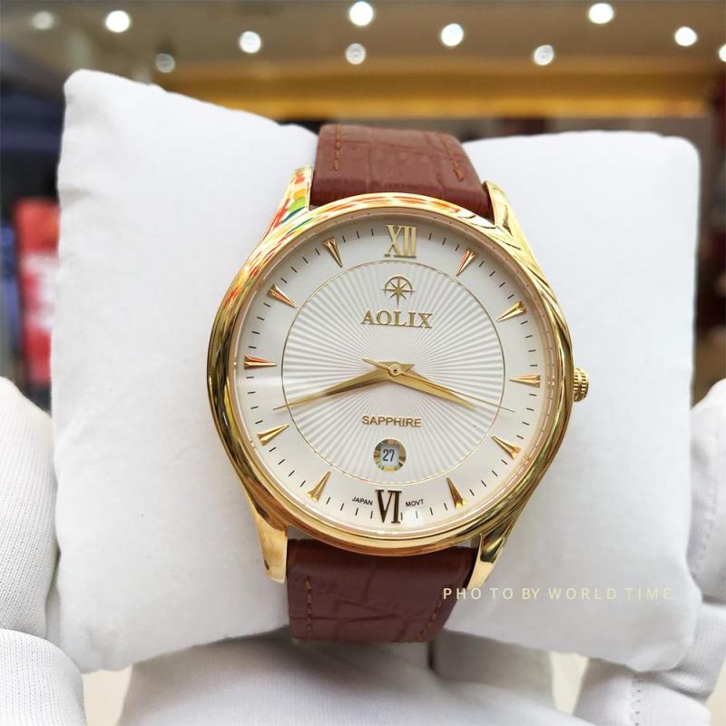 Nơi bán Đồng hồ Nam Aolix AL 9138G W Full hộp , thẻ bảo hành , Sapphire chống xước chống nước