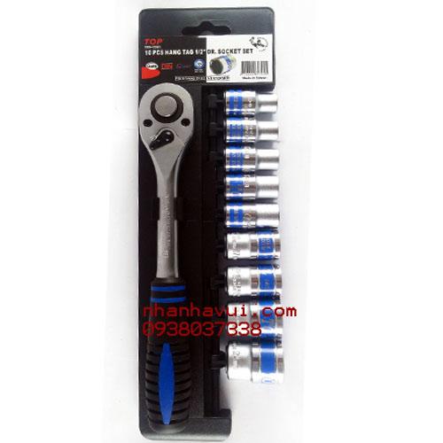 Bộ tuýp 10 chi tiết 1/2" cần tư động top tbs12245