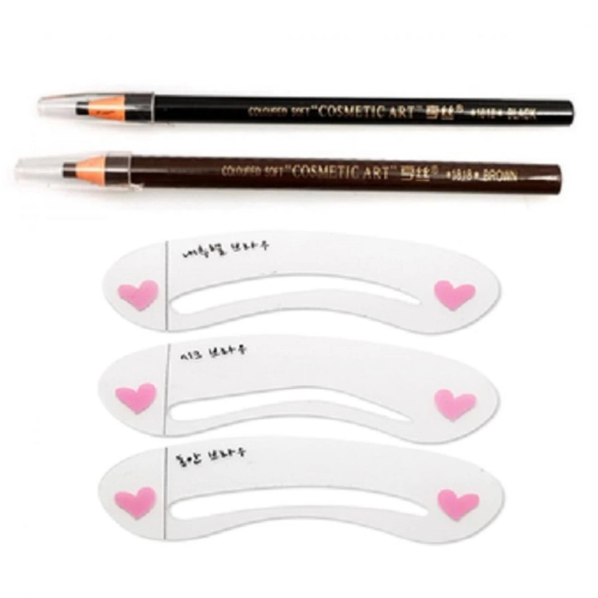 Bộ 2 chì xé và 3 khuôn kẻ mày