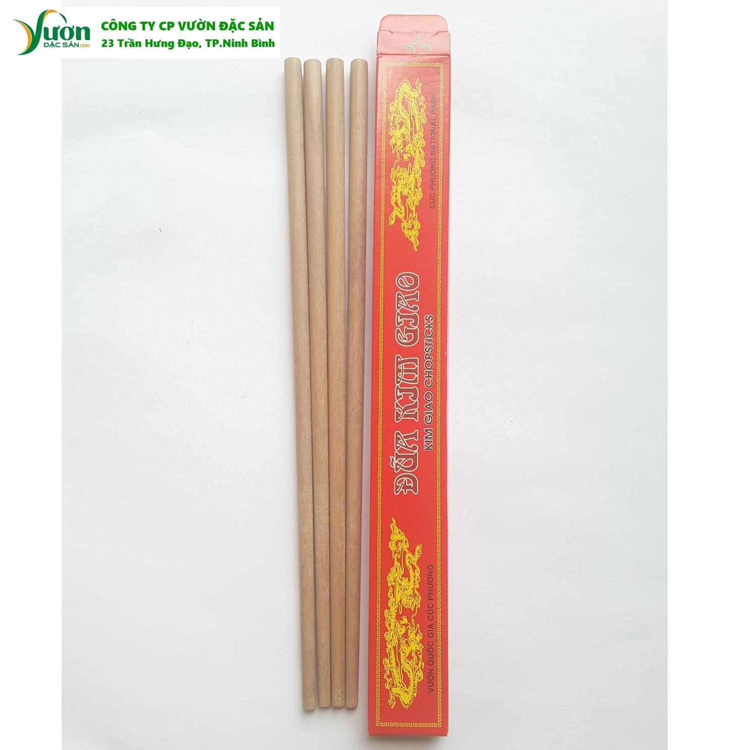Combo 20 Đôi Đũa gỗ Kim Giao (Dài 27cm) món quà quý đến từ rừng Cúc Phương Ninh Bình -VDS.,jsc