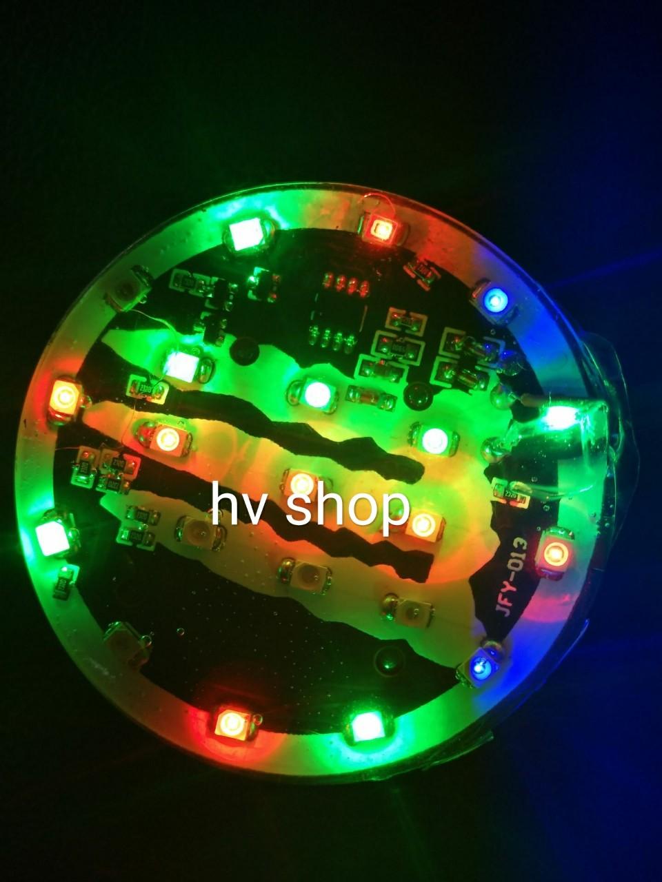 Led dan xe may Đèn Led Miếng Dán Xe Máy ĐƯỜNG KÍNH 6 CM  HV2