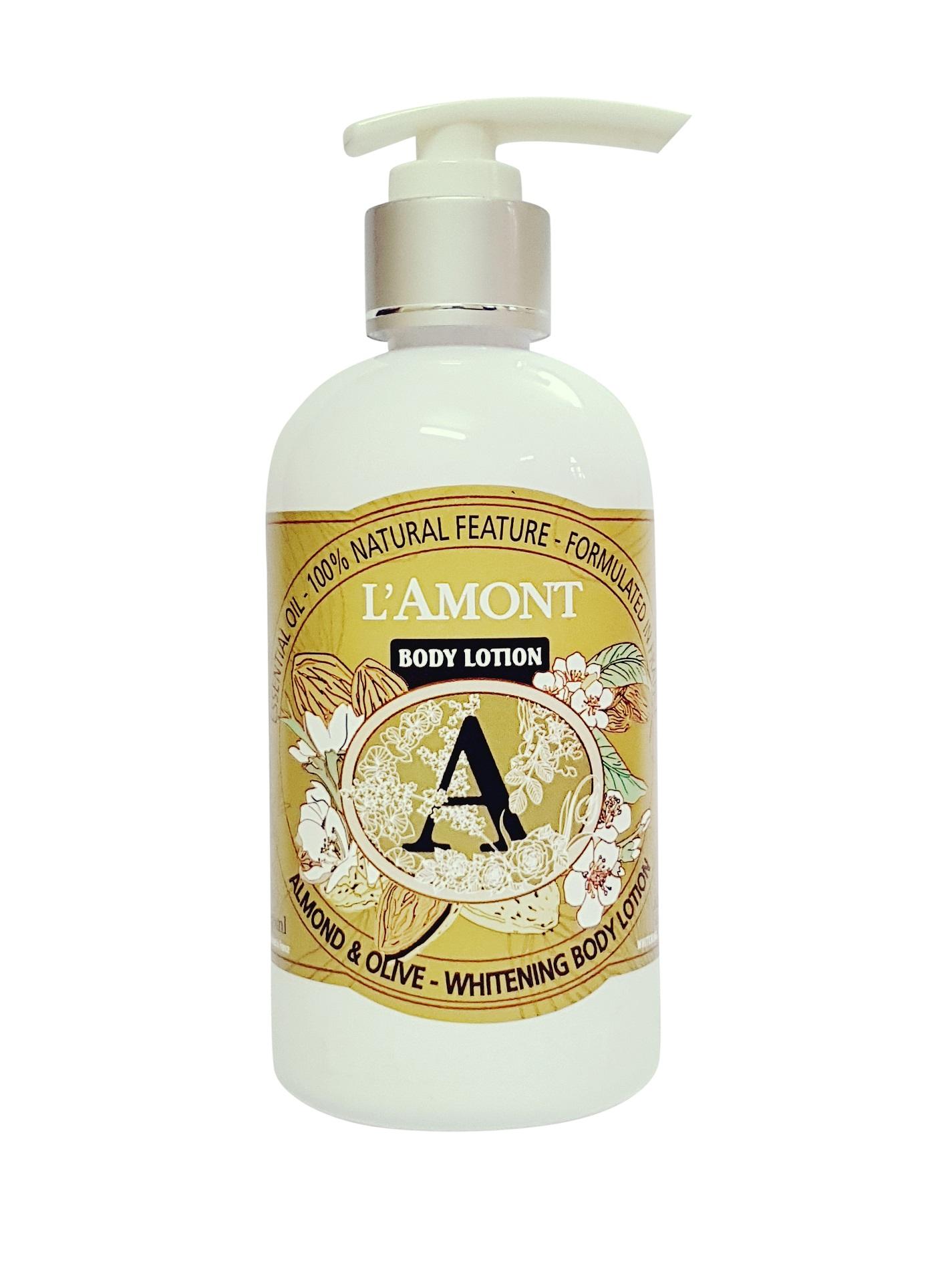 Sữa Dưỡng Thể Lamont En Provence Almond & Olive Whitening Body Lotion Chai 250ml tốt nhất