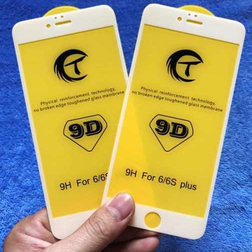 Kính cường lực iphone 6 plus 6s plus - 9d full màn hình - siêu cứng - siêu bền