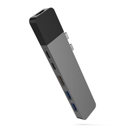 Hyperdrive net 6-in-2 hub for usb-c macbook pro 2016/2017/2018
