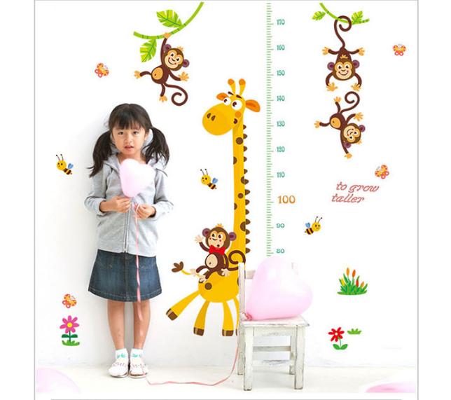 Decan dán tường đo chiều cao hươu cao cổ SK9292-69