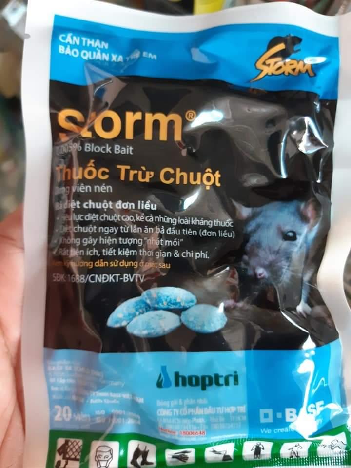 Thức ăn cho Chuột STORM CHỐNG ĐÔNG MÁU Thiết kế dạng viên tiện dụng Hiệu quả cao Thân thiện môi trường
