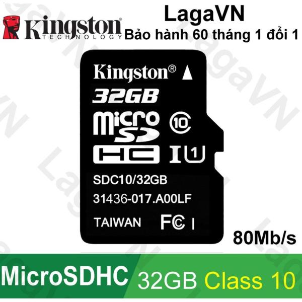 Thẻ nhớ Kingston 32GB MicroSDHC Class 10 UHS-I 80Mb/s