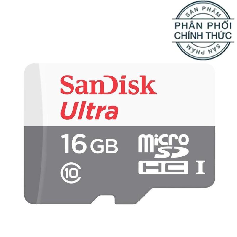 Thẻ Nhớ MicroSDHC SanDisk Ultra 16GB 80MB/s 533x SDSQUNS-016G-GN3MN - Hãng phân phối chính thức