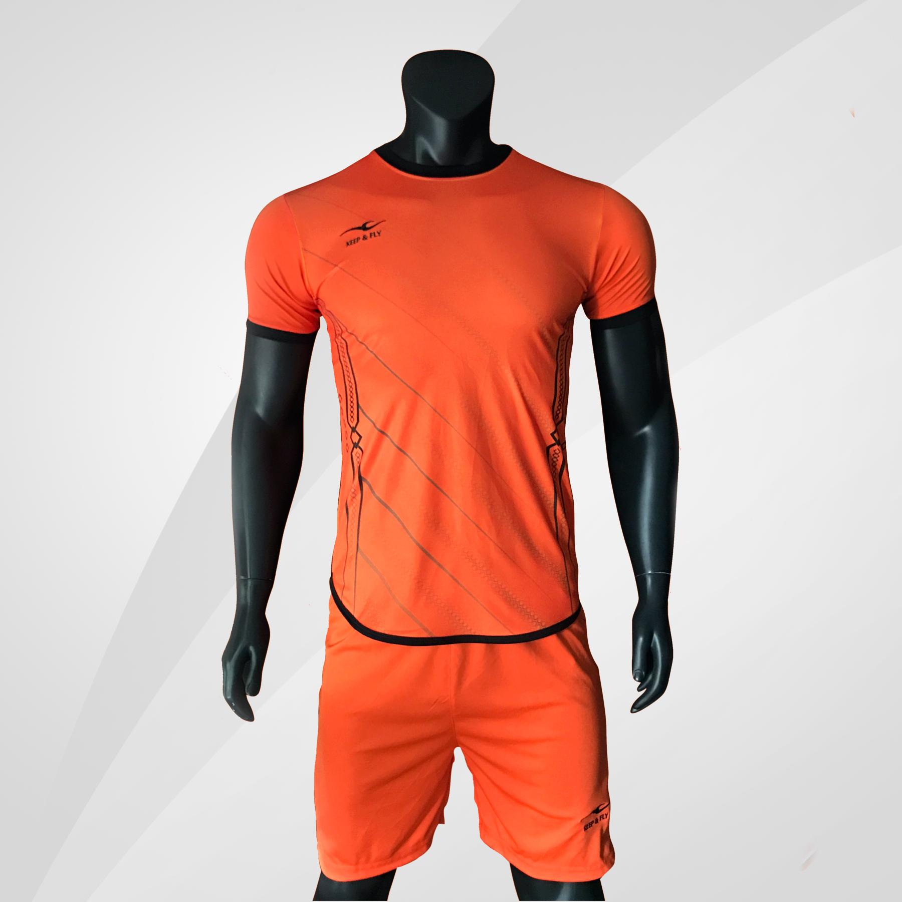 Bộ quần áo bóng đá cao cấp KEEP & FLY Chain 2.0 Cam
