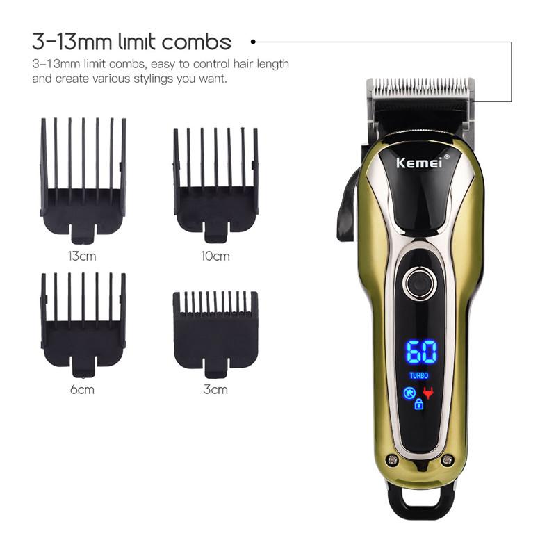 Tông đơ cắt tóc không dây chuyên nghiệp kemei km-1990