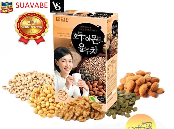 Bột ngũ cốc óc chó Hạnh nhân DAMTUH Hàn Quốc (18gam x 50 gói)