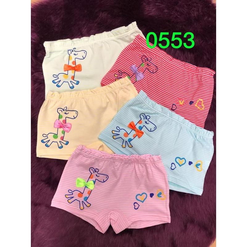 Nơi bán Bộ 10 quần chip đùi cho bé gái (trộn màu ngẫu nhiên) mã 0553
