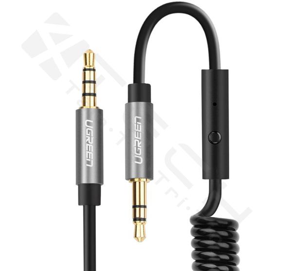 Cáp audio 3.5mm dài 2m hỗ trợ mic ugreen 20705