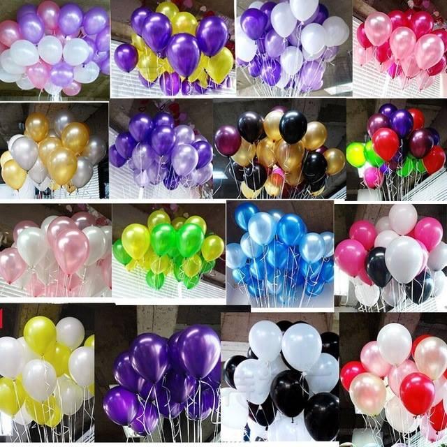 Set bóng bay nhũ thái lan ( set 100 vỏ bóng)