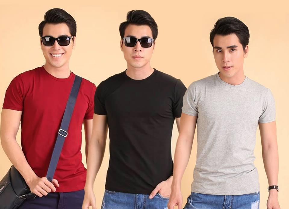 [HCM]Bộ 3 áo thun nam body cổ tròn cao cấp mềm mịn thấm hút tốt ( Đen Đỏ Đô Xám )