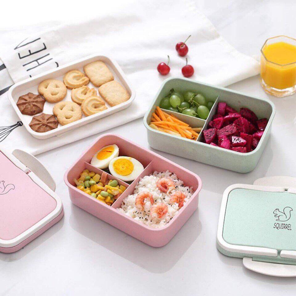 Hộp cơm lúa mạch chia ngăn