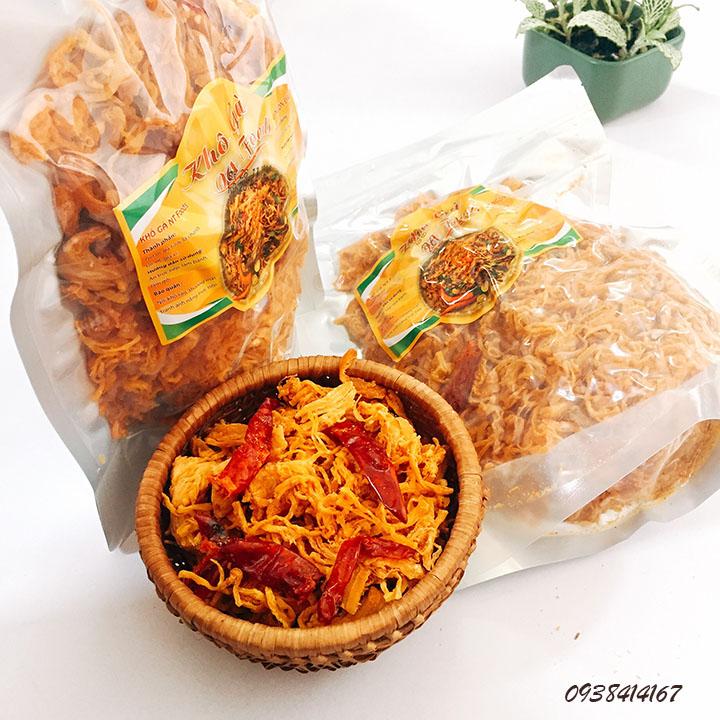 1kg khô gà bơ tỏi không lá chanh