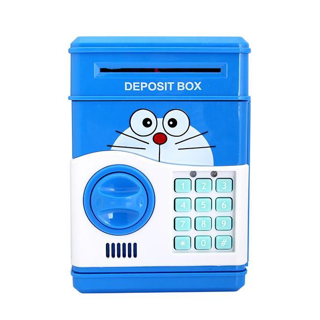 Hộp két mini đựng tiền tiết kiệm cho bé yêu(hồng/xanh)