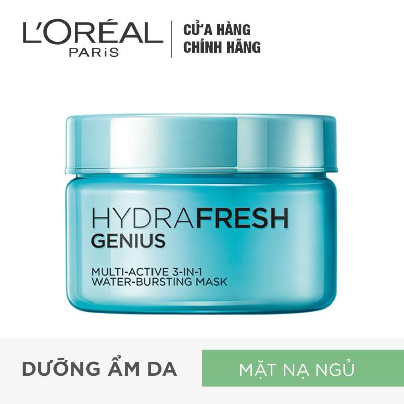 Mặt nạ ngủ dưỡng ẩm chuyên sâu LOreal Paris Hydrafresh Genius 100ml
