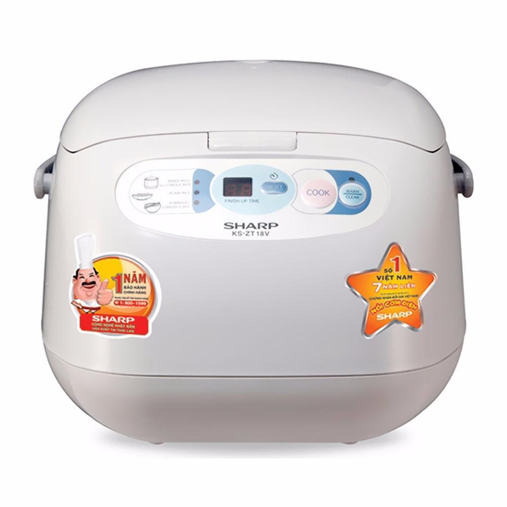 Nồi điện tử cao cấp Sharp KS-ZT18 1.8L (Trắng) Thái Lan