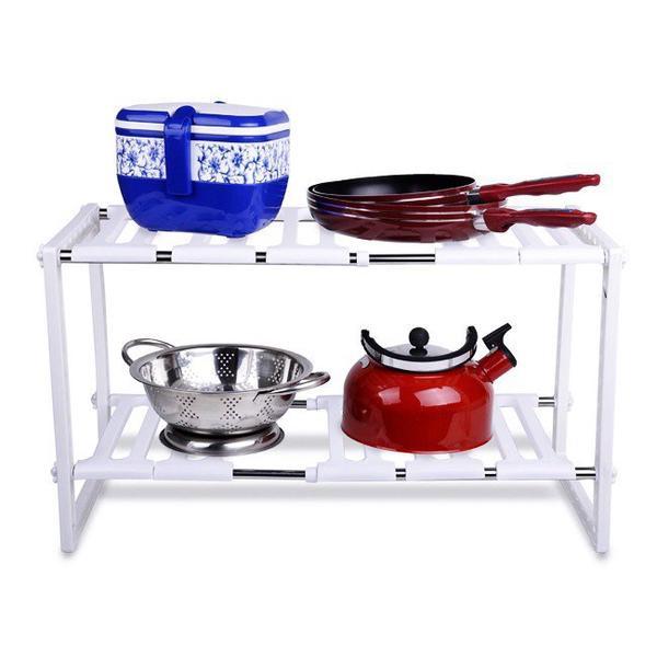 Kệ để đồ nhà bếp 2 tầng dưới gầm bếp MingXuan