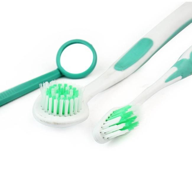 Bộ 8 món vệ sinh răng miệng chuyên sâu- Bàn chải răng- Bàn chải lưỡi- Tăm chỉ nha khoa- Gương- Thám trâm- Đánh bóng