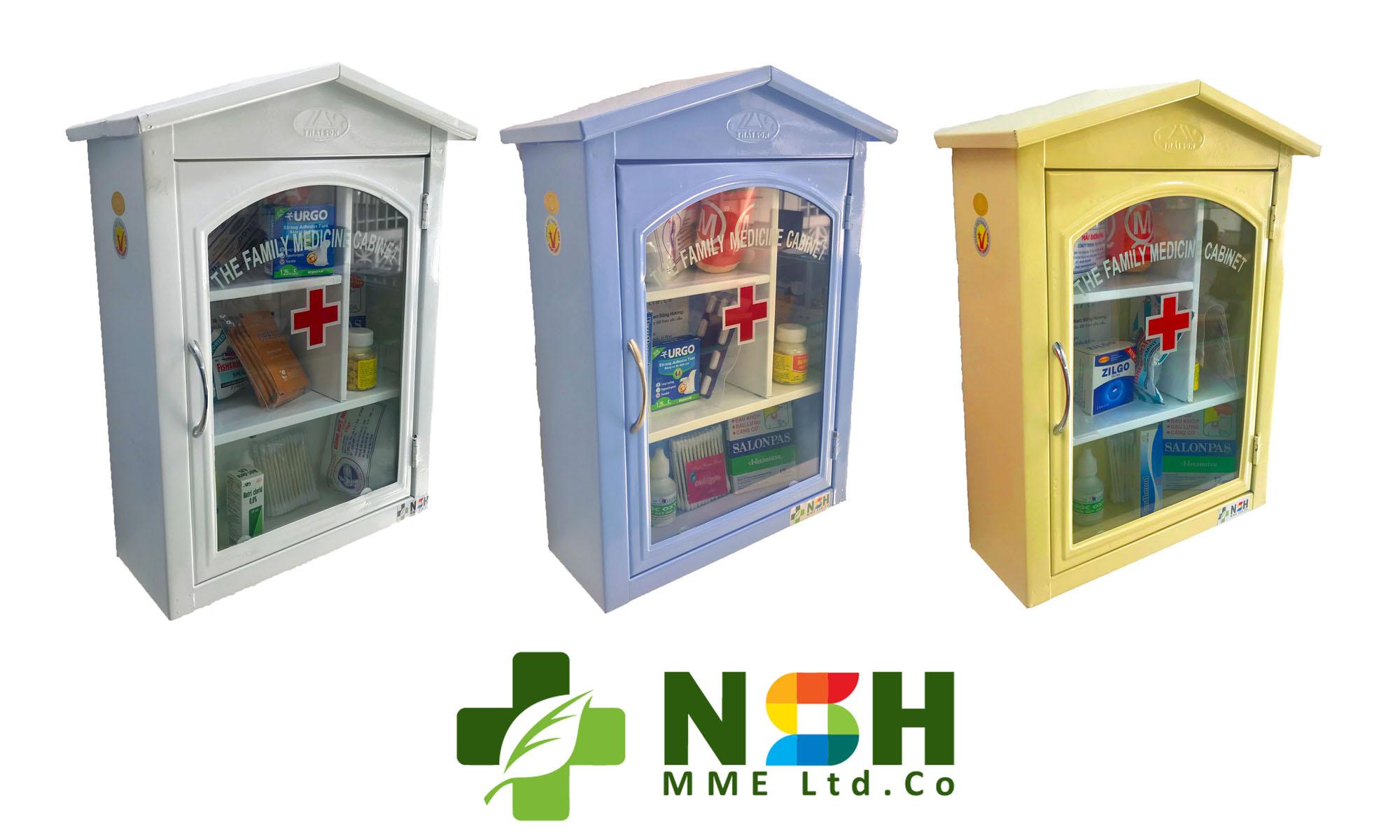 Tủ thuốc y tế nhôm tủ thuốc y tế gia đình cao cấp 400 x 300 x 150 mm