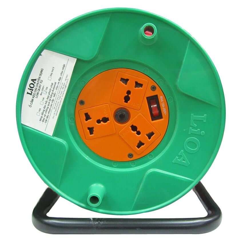 [HCM]Ổ QUAY CÔNG NGHIỆP 30 mét 10A Lioa QT30-2-10A