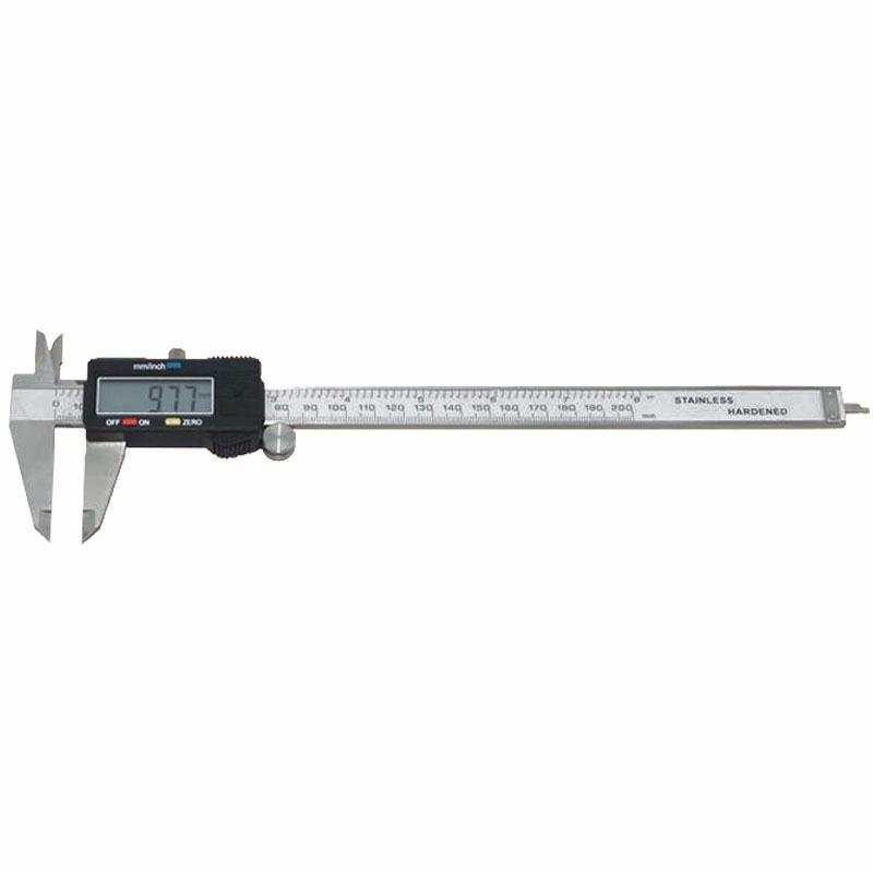 Thước kẹp điện tử 200 mm thép cứng không gỉ - hiển thị 0.01 mm -  cấp chính xác +/- 0.04 mm