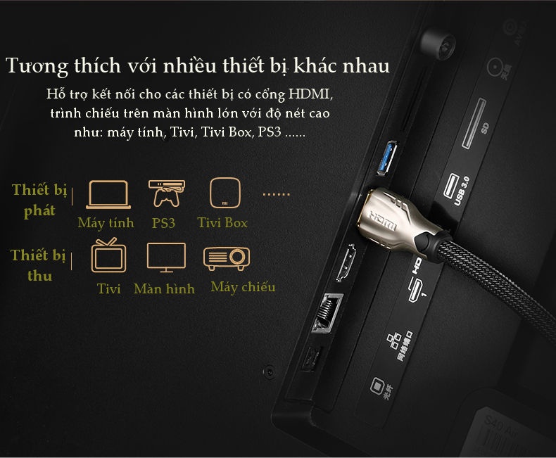Dây cáp HDMI 2.0 4K60Hz UGREEN HD102 thuần đồng 19+1, đầu hợp kim, cáp dạng dẹt và dạng tròn vỏ bọc lưới, 1.5m Dây cáp HDMI 2.0 4K60Hz UGREEN HD102 thuần đồng 19+1, đầu hợp kim, cáp dạng dẹt và dạng tròn vỏ bọc lưới, 1.5m