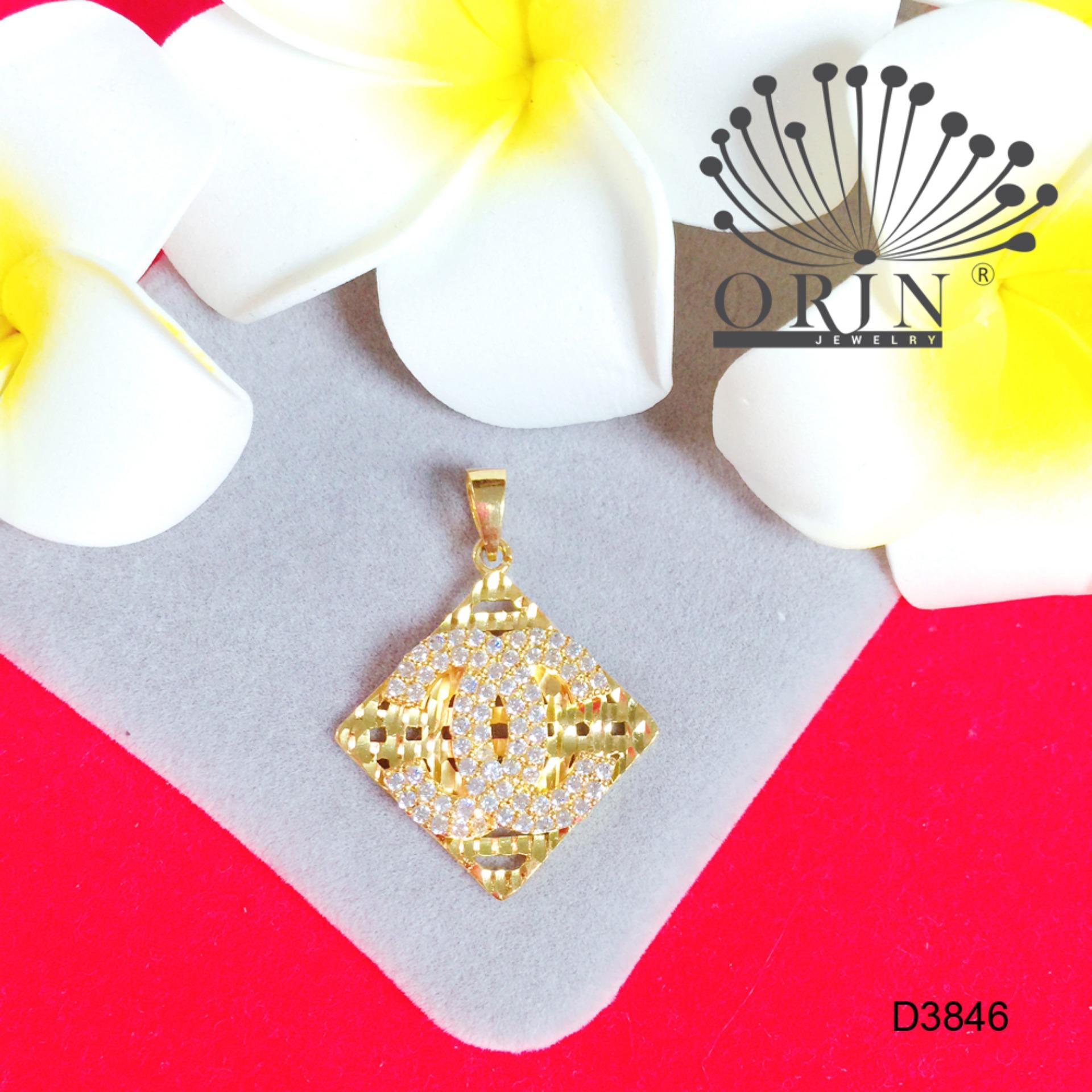 Mặt dây chuyền chữ x viền vuông đính đá cao cấp Orin D3846 - Long Tien