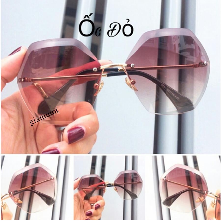 [HCM]kính lục giác hình ốc sang chảnh xám