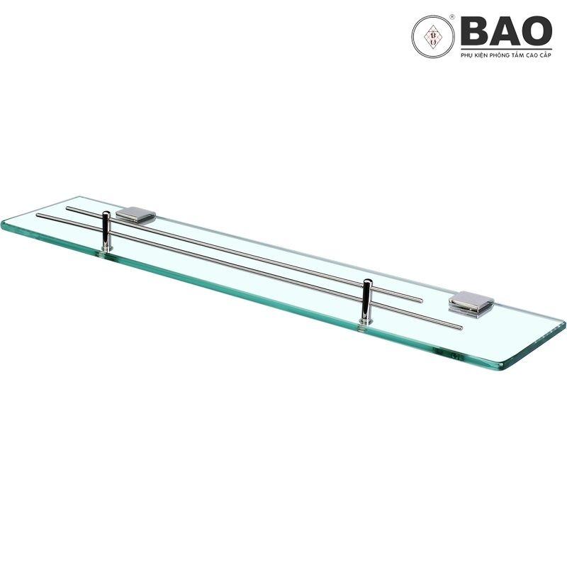 Kệ kính , kệ kiếng phòng tắm BAO M1-1002 (INOX 304 & Kính Cường Lực 8 Ly)