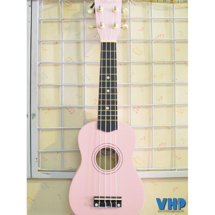 Đàn Ukulele Pink Soprano - Tặng sách học + phím gảy + dây dự phòng - Việt Hoàng Phong