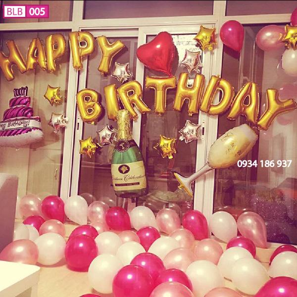 Bộ bóng trang trí sinh nhật HAPPY BIRTHDAY