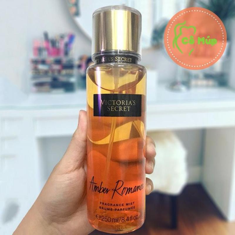 Xịt Thơm Body Mist Victorias Secret Amber Romance - Hàng Xách Tay Từ Mỹ - Hương Thơm Ngọt Ngào (236ml)