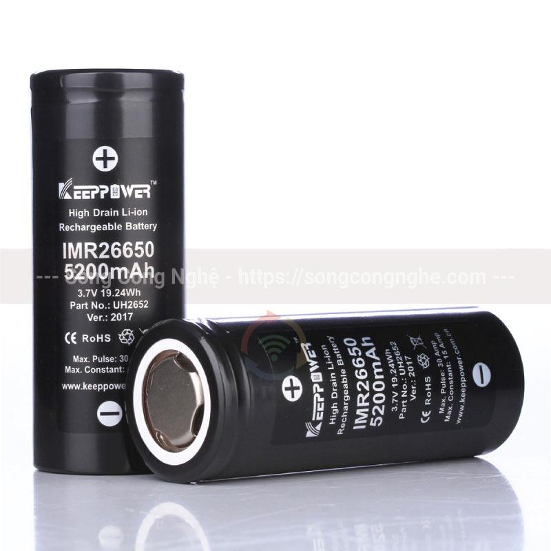 Pin sạc KeepPower IMR 26650 - 5200 mAh