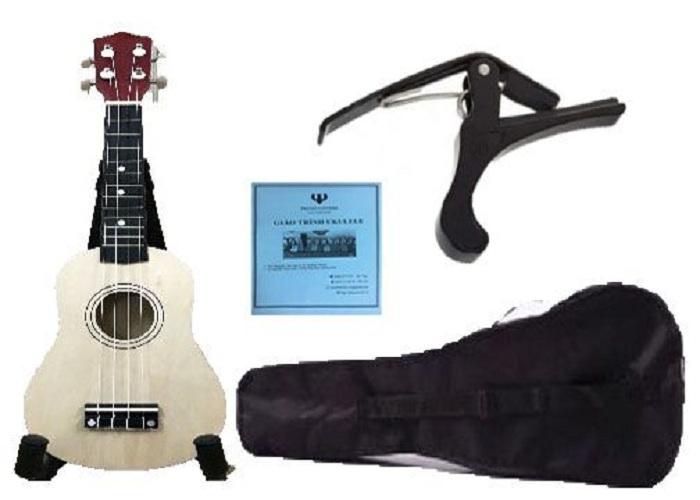Miễn học phí khi mua đàn ukulele soprano tặng kèm bao vải đựng đàn + capo