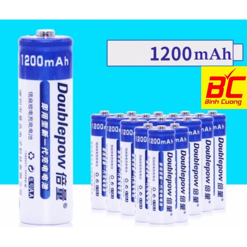 Bộ 4 viên pin tiểu sạc doublepow aa 1200mah