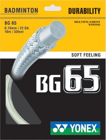 Dây Cước Căng Vợt Cầu Lông BG 65 – ĐỘ BỀN CAO  BG 65 trắng