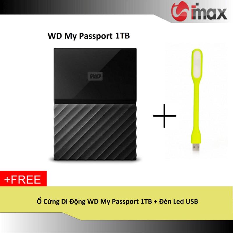 Bảng giá Ổ Cứng Di Động WD My Passport HDD 1TB + Đèn Led USB Phong Vũ