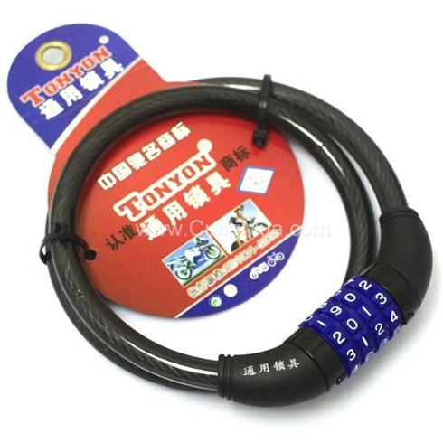 Dây khoá số, đổi được mật mã, dây dài 85 cm, đường kính dây cáp 1.2 cm