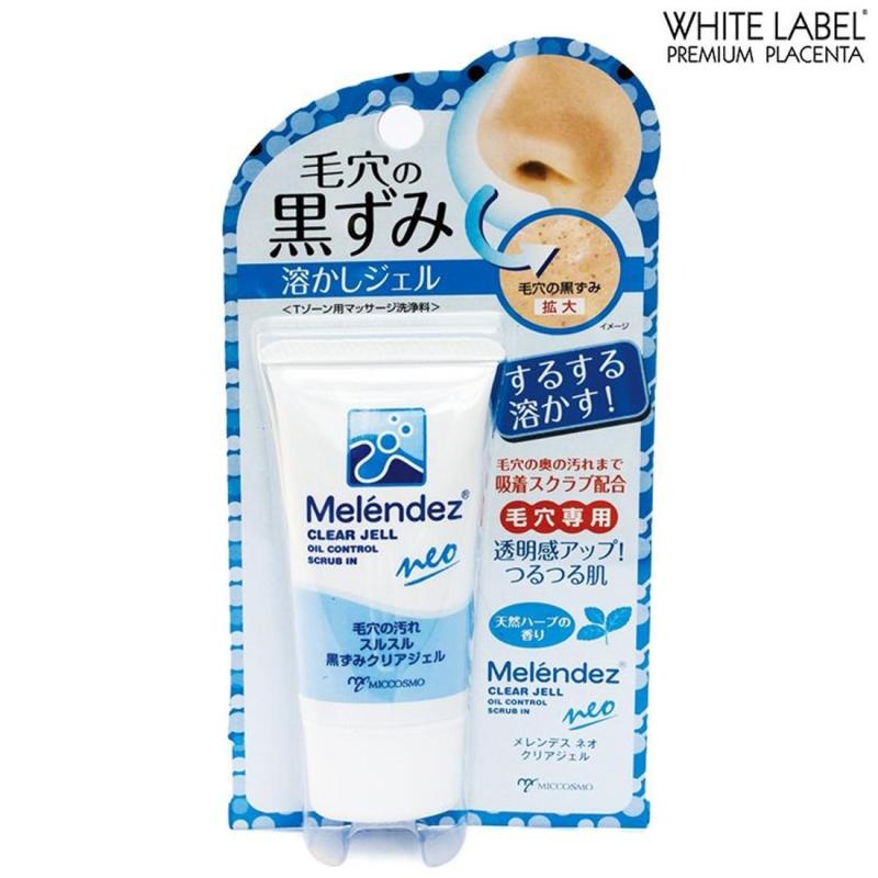 Gel tẩy tế bào chết, mụn đầu đen, se lỗ chân lông, giữ ẩm Melendez Neo Clear Jell 30g - Nhật Bản