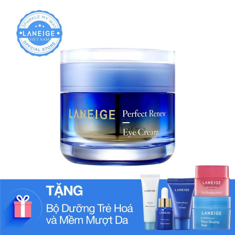 Kem dưỡng ngăn ngừa lão hóa vùng mắt Laneige Perfect Renew Eye Cream 20ml + Tặng bộ làm sạch và ngăn ngừa lão hóa Laneige 4 món