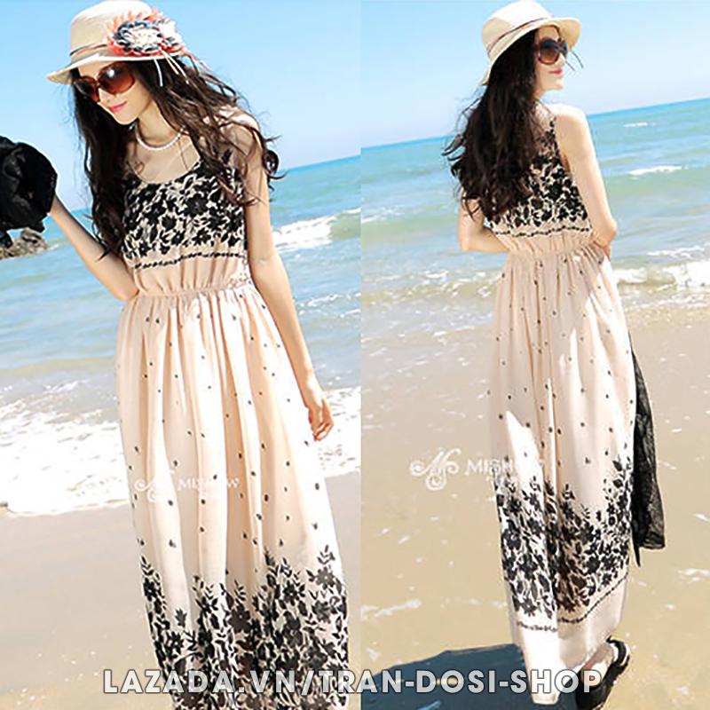 Váy, đầm maxi voan dạo chơi, đi biển 19