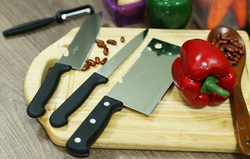 BÁO GIÁ Dao Làm Bếp Đức Giá Rẻ | Shopee Lazada Sendo Tiki mới nhất 8 Bộ dao 5 món thép không gỉ - dao làm bếp, dao giá rẻ