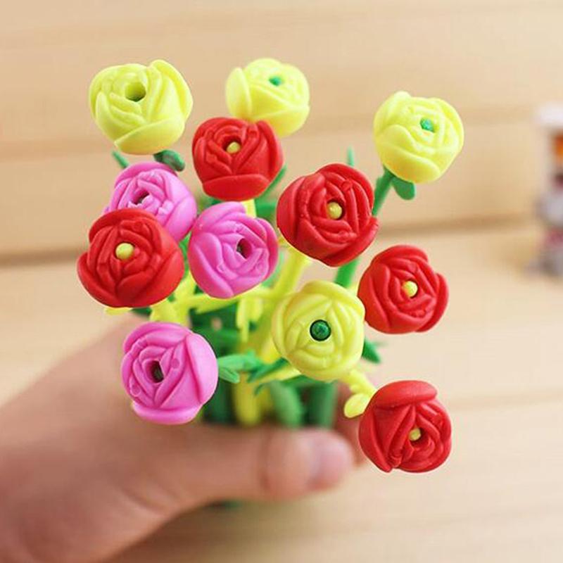 Mua Combo 10 bút hoa dẻo, có hương thơm dễ thương, tặng 1 bút kute ngẫu nhiên